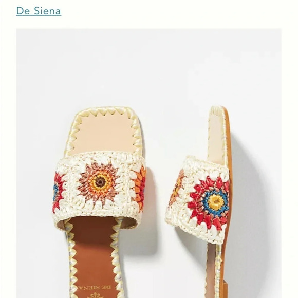 Anthropologie De Siena Pam Sandals 38 (8) - Picture 4 of 6